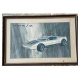 Framed Print of the AMC AMX/2 Concept Car- Framed Print of the AMC AMX/2 Concept Car-