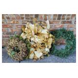 Three Decorative Wreaths Three Decorative Wreaths