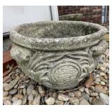Concrete Outdoor Planter-15" in Diam. & 9.5" Tall Concrete Outdoor Planter-15" in Diam. & 9.5" Tall
