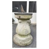 Concrete Garden Sundial, Cont., Concrete Garden Sundial, Cont.,