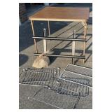 Folding Table-33.5 x 33.5 & Wall TV Bracket- Folding Table-33.5 x 33.5 & Wall TV Bracket-