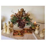 Holiday Arrangement and Collectible Angel Figures Holiday Arrangement and Collectible Angel Figures