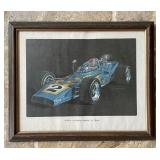 Print Featuring Al Unser Print Featuring Al Unser