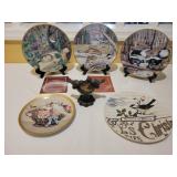 Bird Theme Plates and Cast Iron Feeder Set Bird Theme Plates and Cast Iron Feeder Set