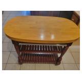 Wood Kitchen Island With Shelves and Hooks Wood Kitchen Island With Shelves and Hooks