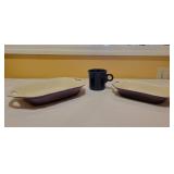 Purple Fiesta Mug and Two Baking Dishes Purple Fiesta Mug and Two Baking Dishes