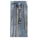 Garden Tools: Rake, Hoe, Garden Fork, and Shovel Garden Tools: Rake, Hoe, Garden Fork, and Shovel
