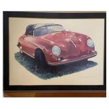 Limited Edition Framed Print of a 1958 Porsche Limited Edition Framed Print of a 1958 Porsche