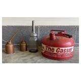 Eagle 2.5 Gallon Type I Red Steel Safety Gas Can, Eagle 2.5 Gallon Type I Red Steel Safety Gas Can,