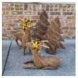 Decorative Deer and Trees Decorative Deer and Trees