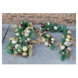 Two 68-Inch Decorative Garland Strands Two 68-Inch Decorative Garland Strands