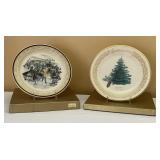 2 Lennox Christmas Commemorative Collector Plates 2 Lennox Christmas Commemorative Collector Plates