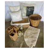 Wicker Basket-21 x 14 x 8", Wicker Trash Basket, Wicker Basket-21 x 14 x 8", Wicker Trash Basket,