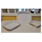Corning Ware Bakeware in Two Patterns Corning Ware Bakeware in Two Patterns