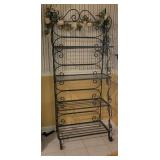 Metal Bakers Rack with Scrollwork, 72´´ Tall Metal Bakers Rack with Scrollwork, 72´´ Tall