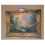 Oil on Canvas Landscape Painting with Frame Oil on Canvas Landscape Painting with Frame