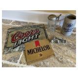 3 Steins, Budweiser Logo Pool Stick Bag, Cont., 3 Steins, Budweiser Logo Pool Stick Bag, Cont.,