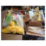 3 Boxes of Fly Hair and Feathers