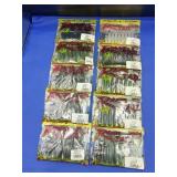 10 Bags Strike King Rage Tail Plastic Lures