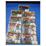 9 Bags Strike King Rage Tail Plastic Lures