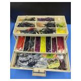 Rebel Tackle Box of Plastics and Jigs