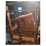 2 Racks for Hanging Lures & Contents