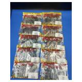 10 Bags Strike King Rage Tail Plastic Lures