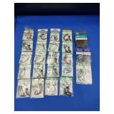 24 Packs Mustad Hooks (Some Opened)