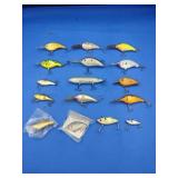16 Assorted Crankbait Lures