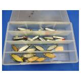 Box of Topwater and Lipless Crankbaits