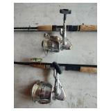 2 Shakespeare Catera Reels with Rods