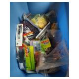Tote Full of Assorted Plastic Lures