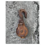 Vtg Metal Pulley with Hook6×14 Vtg Metal Pulley with Hook6×14