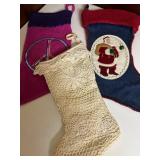 3 Vtg Christmas Stockings15" 3 Vtg Christmas Stockings15"