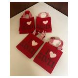 4 Vtg I Love Santa Bags5.5×6.5 4 Vtg I Love Santa Bags5.5×6.5