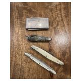 Vtg Mini Pocket Knives and Money clip Knife Vtg Mini Pocket Knives and Money clip Knife