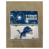 Detroit Lions Metal License Plates Detroit Lions Metal License Plates