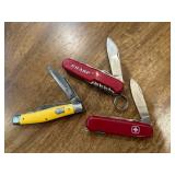 Three Folding Pocket Knives Three Folding Pocket Knives