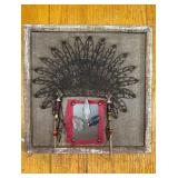Framed Tribal Feather Artwork Framed Tribal Feather Artwork