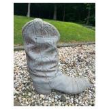 Concrete Cowboy Boot Planter18x7x20 Concrete Cowboy Boot Planter18x7x20