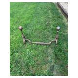 Vtg Cast Iron Andirons20×18 ea. Vtg Cast Iron Andirons20×18 ea.