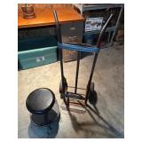 Vtg Metal Hand Truck and Stool Vtg Metal Hand Truck and Stool