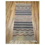 Vtg Woven Rug28×64 Vtg Woven Rug28×64