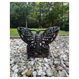 Vtg. Cast Iron Butterfly Lantern11x6x8 Vtg. Cast Iron Butterfly Lantern11x6x8