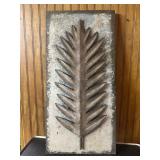 Vtg Metal Palm Leaf Wall Art13×27 Vtg Metal Palm Leaf Wall Art13×27