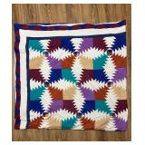 Vtg Patchwork Quilt78×82 Vtg Patchwork Quilt78×82