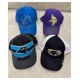 4 Vtg NFL and NCAA Caps 4 Vtg NFL and NCAA Caps