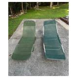 Vtg Folding Chaise Lounges Vtg Folding Chaise Lounges