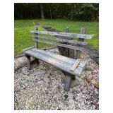 Vtg Wooden Bench60x15x40 Vtg Wooden Bench60x15x40