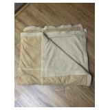 Vtg Beige/Cream Sherpa Throw46×57 Vtg Beige/Cream Sherpa Throw46×57